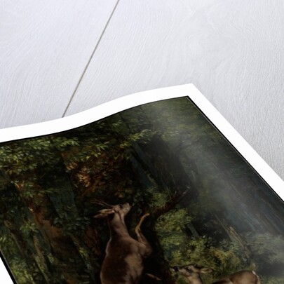 Deer in the Forest, 1868 by Gustave Courbet