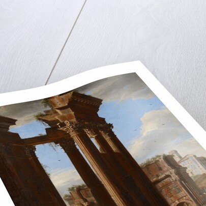 View in the Roman Forum, 1615 by V. & Cerquozzi M. (1602-60) Codazzi