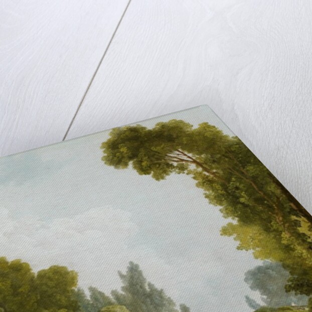 The Rustic Bridge, Château de Méréville, France, c.1785 by Hubert Robert