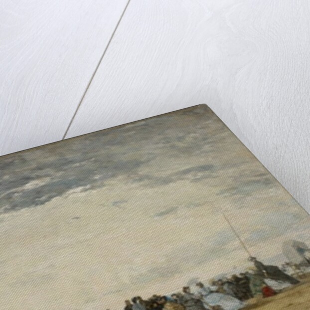 Vacationers on the Beach at Trouville, 1864 by Eugene Louis Boudin