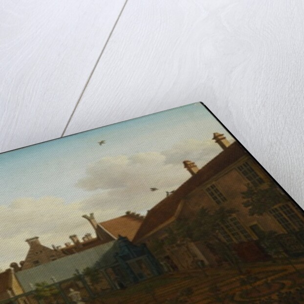 View of a town house garden in The Hague, 1775 by Paulus Constantin La Fargue