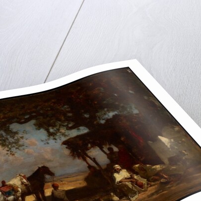 An Arab Encampment, c.1880 by Gustave Guillaumet