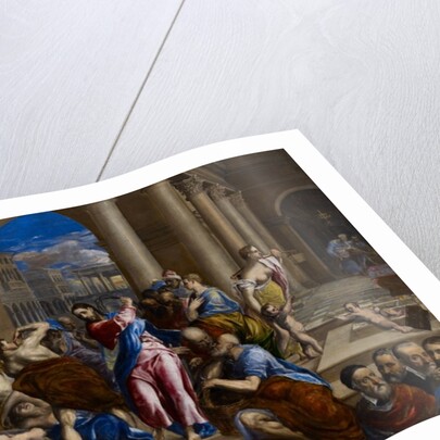 Christ Driving the Money Changers from the Temple, c.1570 by El (1541-1614) Greco