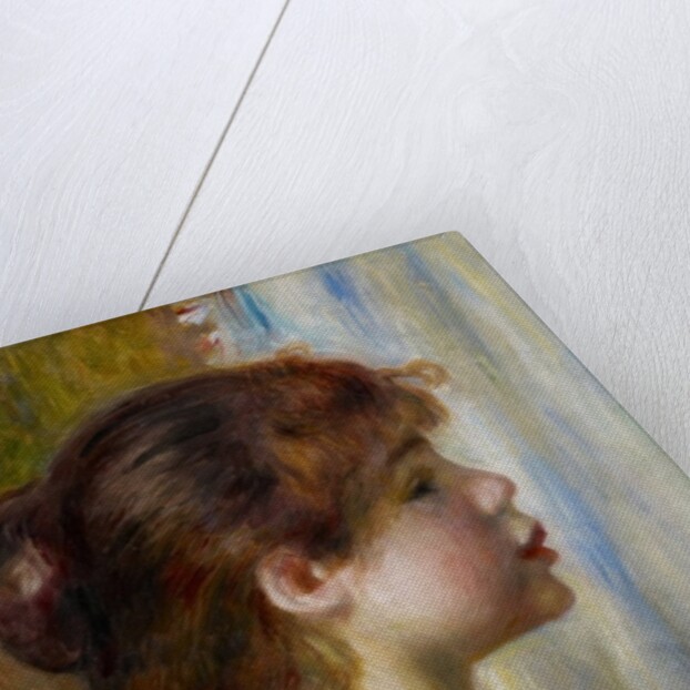Head of a young woman, late 19th century by Pierre Auguste Renoir
