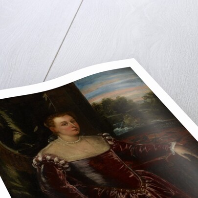 Portrait of Dogaressa Morosina Morosini, 1570-80 by Jacopo Robusti Tintoretto