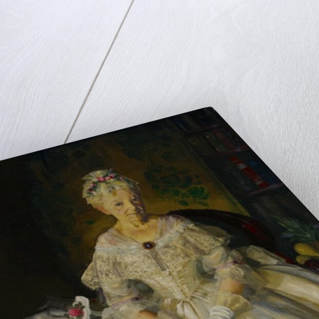 Mrs. T. in Cream Silk, No.2, 1920 by George Wesley Bellows