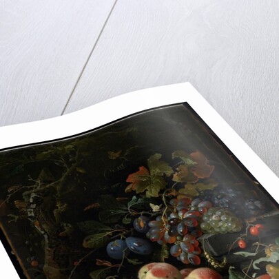 Still Life with Fruit, Foliage and Insects, c.1669 by Abraham Mignon