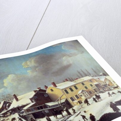Winter Scene in Brooklyn, c.1817 by Louisa Ann Coleman