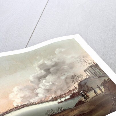 View of New York after The Great Fire Taken from Brooklyn, 1835 by Nicolino Calyo