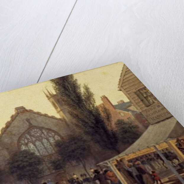 Night-Fall, St. Thomas's Church, New York, c.1835 by George Harvey