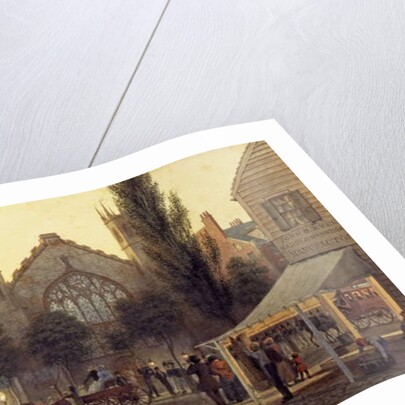 Night-Fall, St. Thomas's Church, New York, c.1835 by George Harvey