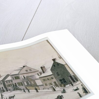 The Corner of Warren and Greenwich Street, 1809 by Anne Marguerite Hyde de Neuville