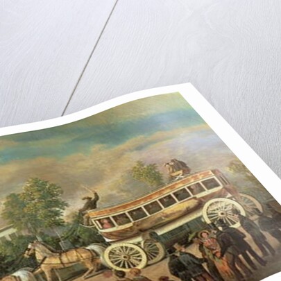 Coach 76 of the Knickerbocker Line, Brooklyn, c.1840-50 by Henry Boese