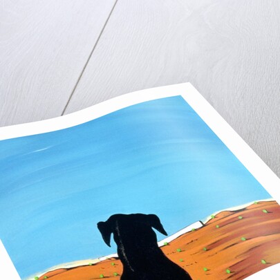 Black Dog in Chestertown, 1998 by Marjorie Weiss