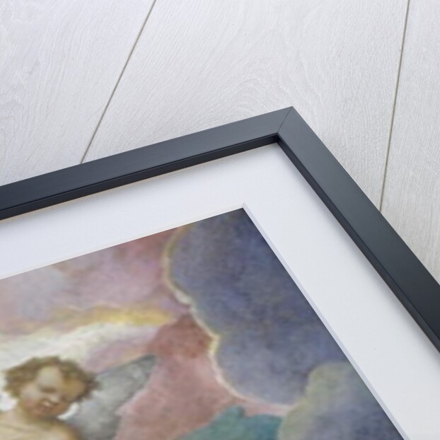 God lifted by Angels, 1525 by Lorenzo Lotto