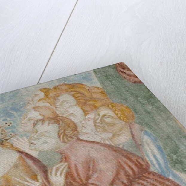 Figure, detail of the Last Judgment, c.1400 by Filippolo de & Veris da Milano Lanfranco de Veris da Milano