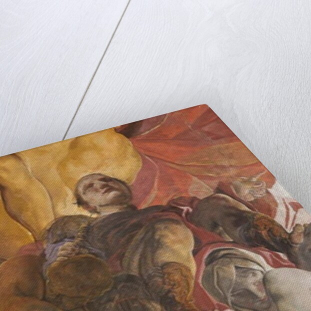 Roman judge condemning to death the Saints Apollonia, Lucy and Catherine of Alexandria, c.1696-97 by Paolo Pagani