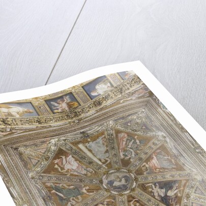 Angels and Blessing God by Simone Veneziano Peterzano