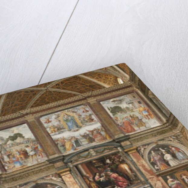 View of the frescoes with the Adoration of the Three Kings by Bernardino Luini