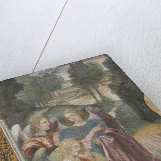 The baptism of Christ, detail of angels by Evangelista & Arcimboldi Giuseppe (1527-1593) Luini