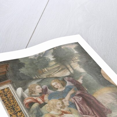 The baptism of Christ, detail of angels by Evangelista & Arcimboldi Giuseppe (1527-1593) Luini