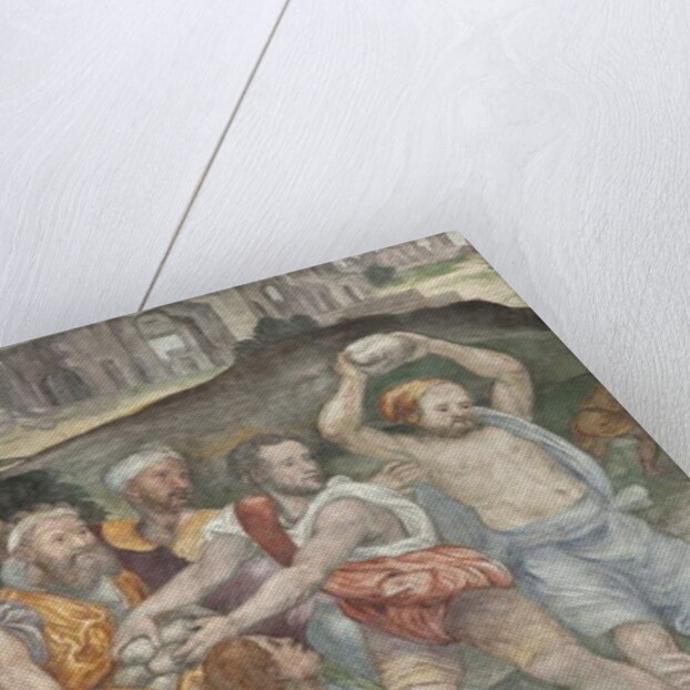 The Martyrdom of Saint Stephen, detail, Left Chapel by Aurelio Luini