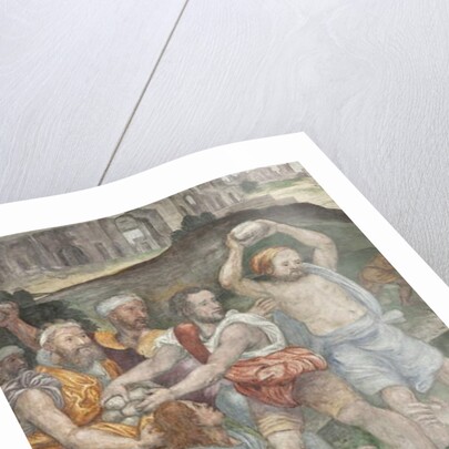 The Martyrdom of Saint Stephen, detail, Left Chapel by Aurelio Luini