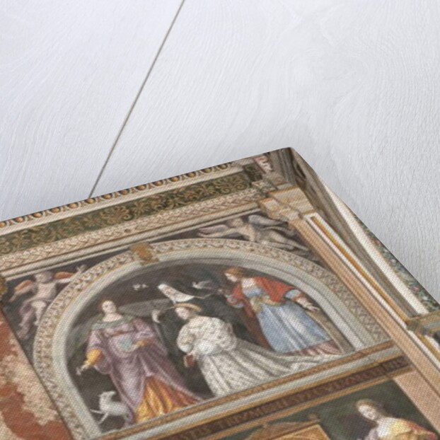 Ippolita Sforza with Saint Agnes and Saint Catherine and below Saint Apollonia and Saint Lucy, c.1522-25 by Bernardino Luini