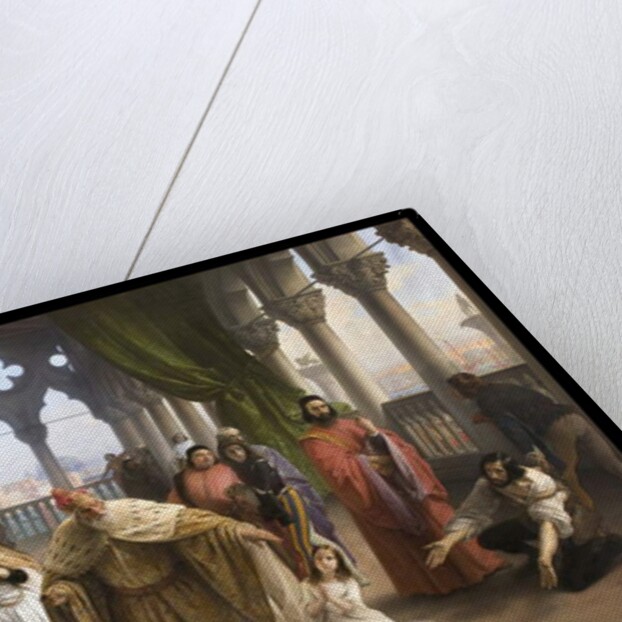 The last meeting between Jacopo Foscari and his family before being exiled, 1838-40 by Francesco Hayez