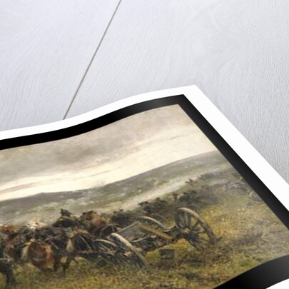 Artillery during the Battle of San Martino, 1887 by Sebastiano de Albertis