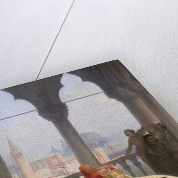 The last meeting between Jacopo Foscari and his family before being exiled, 1838-40 by Francesco Hayez