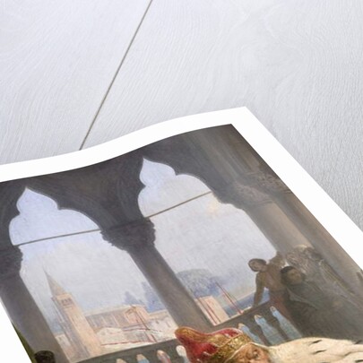 The last meeting between Jacopo Foscari and his family before being exiled, 1838-40 by Francesco Hayez