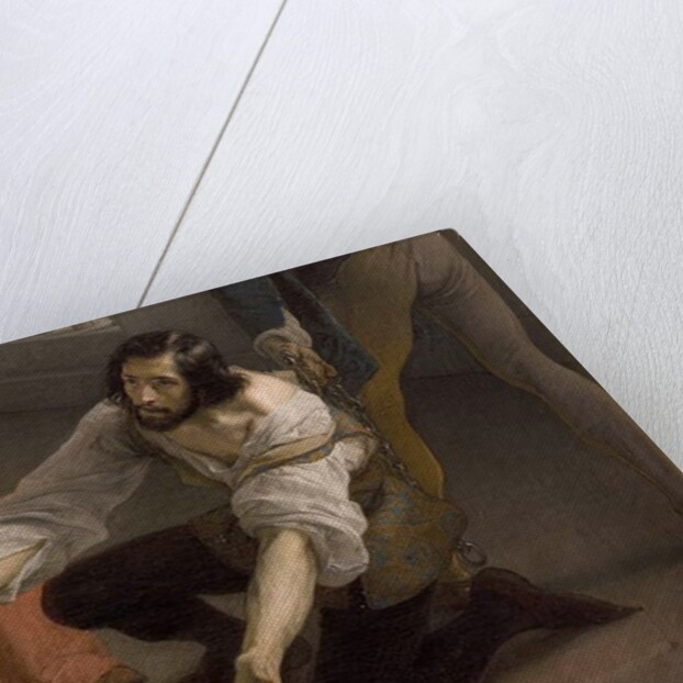 The last meeting between Jacopo Foscari and his family before being exiled, 1838-40 by Francesco Hayez