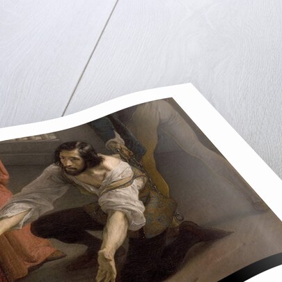 The last meeting between Jacopo Foscari and his family before being exiled, 1838-40 by Francesco Hayez