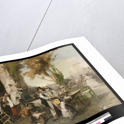 Bulletin announcing the Peace of Villafranca, 1861-62 by Domenico Induno