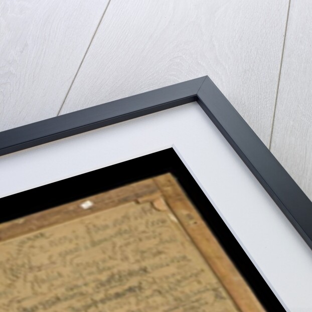 Back of the painting Reflections, 1918-20 by Antonio Mancini