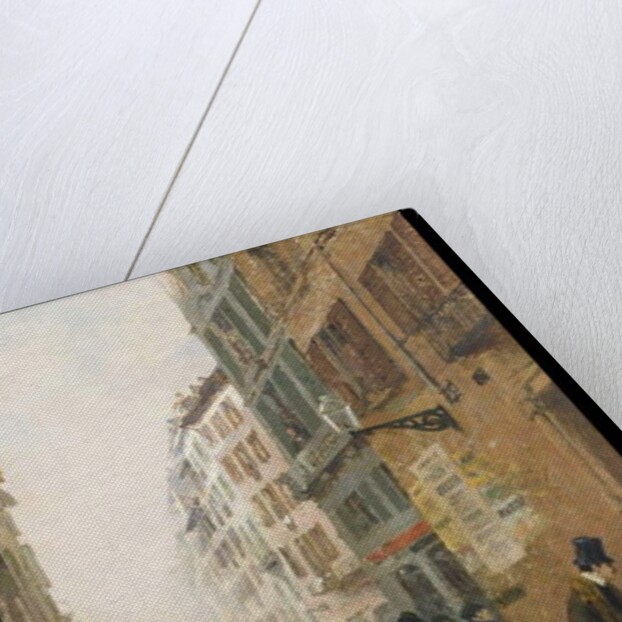 A street in Milan, 1881 by Luigi Rossi