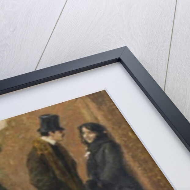 A street in Milan, 1881 by Luigi Rossi