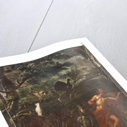 Animals, Myth of Orpheus, detail by Italian School