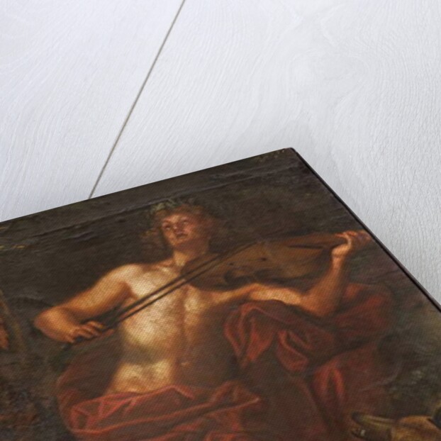 Orpehus enchanting the animals with music, Myth of Orpheus by Italian School