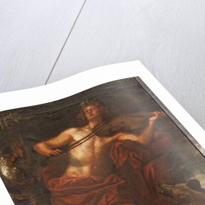 Orpehus enchanting the animals with music, Myth of Orpheus by Italian School