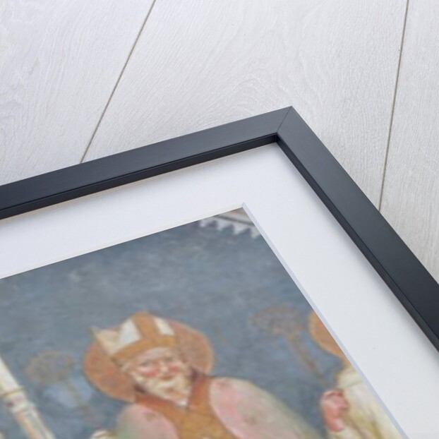 Madonna and Child, Angel Gabriel, Saint John the Baptist, Saint Ambrose, Saint Bernard by Italian School