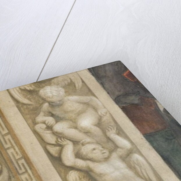 Putti, decorations around the windows by Lattanzio Gambara