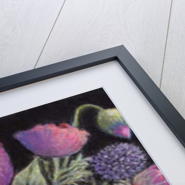Anemones and thistles, 1998 by Margo Starkey