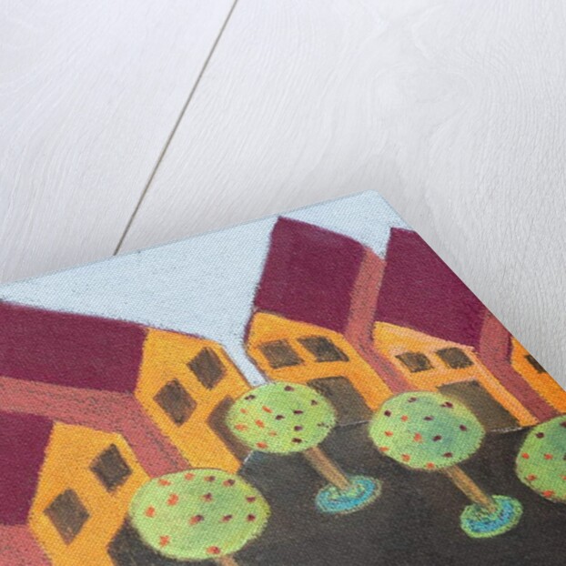 Four wooden houses by Margo Starkey