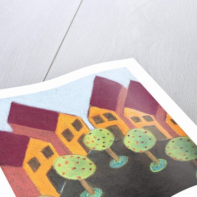 Four wooden houses by Margo Starkey