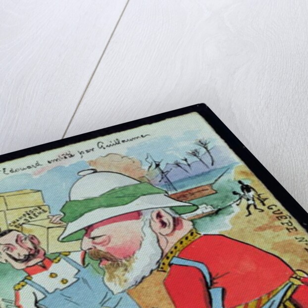 King Edward VII Pestered by Kaiser Wilhelm II from 'Les Guepes', c.1890 by French School