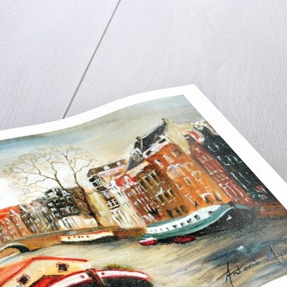 Red House Boat, Amsterdam, 1999 by Antonia Myatt