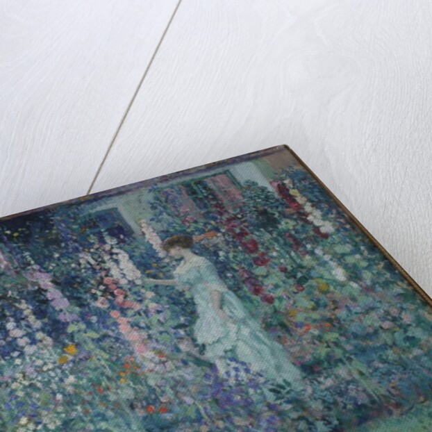 Hollyhocks by Frederick Carl Frieseke