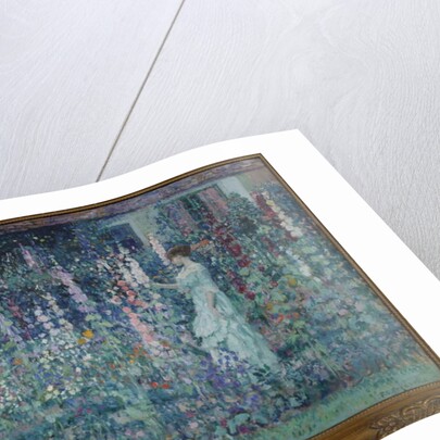 Hollyhocks by Frederick Carl Frieseke